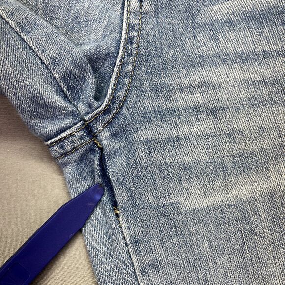 Free People Womens Size 26 Stretch Skinny Slim Straight Jeans Blue Light Wash - Picture 8 of 15